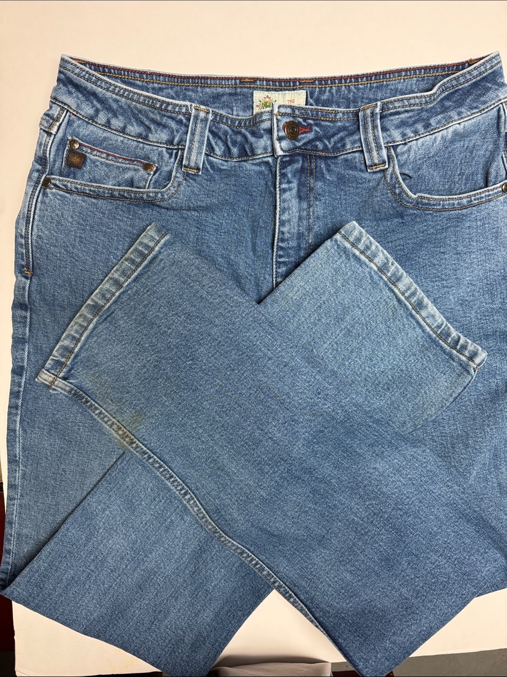 The Territory Ahead Light Blue Straight-Leg Relaxed Jeans